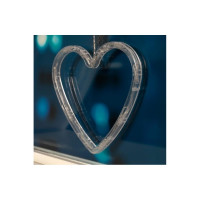 Бахрома Luazon DECOR Сердце, IP20, Ш2.4 м, В0.9 м, Н.С. LED-186-220V, 8 режимов, теплый белый 4356978