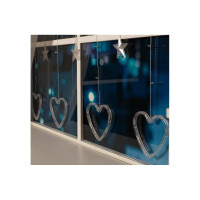 Бахрома Luazon DECOR Сердце, IP20, Ш2.4 м, В0.9 м, Н.С. LED-186-220V, 8 режимов, теплый белый 4356978