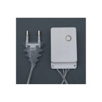 Нить Luazon DCR 4 м, с насадками Кубик Звезда 2.5 см, IP20, Н.С. LED-20-220V, 8 режимов, белый 2388659
