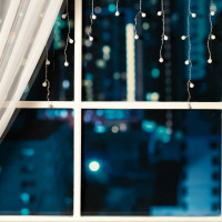 Бахрома Luazon DECOR Шарики, IP20, Ш1.8 м, В0.5 м, Н.С. LED-48-220V, моргает, МУЛЬТИ RGRB 3556860
