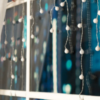 Бахрома Luazon DECOR Шарики, IP20, Ш1.8 м, В0.5 м, Н.С. LED-48-220V, моргает, МУЛЬТИ RGRB 3556860