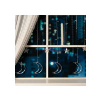 Бахрома Luazon DECOR Месяц, IP20, Ш2.7 м, В0.9 м, Н.С. LED-138-220V, 8 режимов, белый 4356980