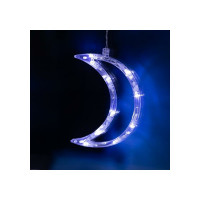 Бахрома Luazon DECOR Месяц, IP20, Ш2.7 м, В0.9 м, Н.С. LED-138-220V, 8 режимов, белый 4356980