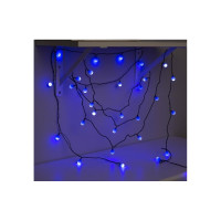 Нить Luazon DCR 5 м, с насадками Шарики Синие, IP20, Н.Т. LED-30-220V, 8 режимов, синий 3590708