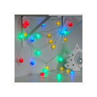 Нить Luazon DCR 5 м, с насадками Ежики цветные, IP20, Н.С. LED-30-220V, 8 режимов, мульти 3590691
