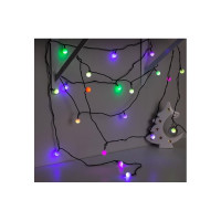 Нить Luazon DCR 5 м, с насадками Шарики Белые, IP20, Н.Т. LED-20-220V, моргает, мульти RGRB 3590712
