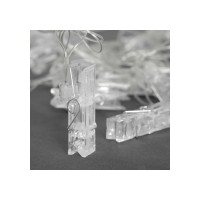 Нить Luazon DCR 5 м, с насадками Прищепки, IP20, Н.С. LED-20-220V, моргает, мульти 2433909