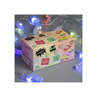 Нить Luazon DCR 5 м, с насадками Прищепки, IP20, Н.С. LED-20-220V, моргает, мульти 2433909