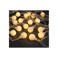Нить Luazon DCR 5 м, с насадками Шарики Белые, IP20, Н.С. LED-30-220V, 8 режимов, теплый белый 3590700
