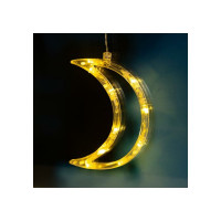Бахрома Luazon DECOR Месяц, IP20, Ш2.7 м, В0.9 м, Н.С. LED-138-220V, 8 режимов, теплый белый 4356981