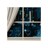 Бахрома Luazon DECOR Сердце, IP20, Ш2.4 м, В0.9 м, Н.С. LED-186-220V, 8 режимов, белый 4356977