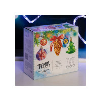 Бахрома Luazon DECOR Сердце, IP20, Ш2.4 м, В0.9 м, Н.С. LED-186-220V, 8 режимов, белый 4356977