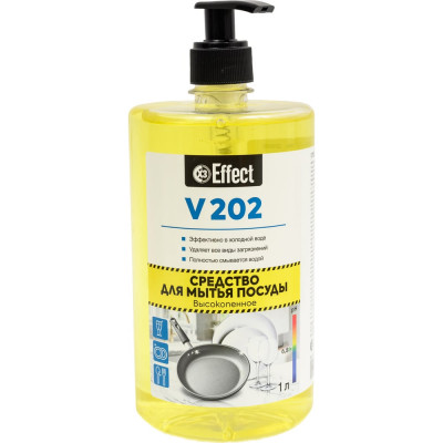 Средство для мытья посуды EFFECT ВИТА 202 1 л, с дозатором 25676