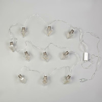 Нить Luazon ROSA 3 м, с насадками Лампочки кристалл 5 см, IP20, Н.С. LED-80-12V, 8 режимов, синий 6929871
