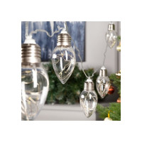 Нить Luazon ROSA 3 м, с насадками Лампочки капля 8 см, IP20, Н.С. LED-80-12V, 8 режимов, мульти 6929849