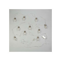 Нить Luazon ROSA 3 м, с насадками Лампочки капля 8 см, IP20, Н.С. LED-80-12V, 8 режимов, мульти 6929849