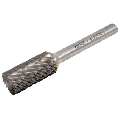 Борфреза цилиндрическая с торцом (тип B; 12х25 мм, хвостовик 6 мм) KORNOR 322122506