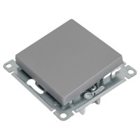 Переключатель Systeme Electric AtlasDesign Сталь 1-клавишный, сх.6, 10АХ, механизм SE ATN000961