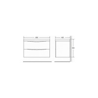 Подвесная база под раковину BelBagno MARINO-800-2C-SO-CO-P