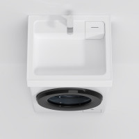 Раковина над стиральной машиной AM.PM X-Joy литьевой мрамор, 60 см M85AWCC0602WG