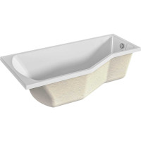 Акриловая ванна Marka One "Convey" 17075, асимметричная левая белая 01кон1775л