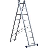 Лестница двухсекционная универсальная STAIRS 8 ступеней AL208