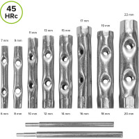 Набор трубчатых торцевых ключей Политех 8 штук, 6-22 мм 2807532