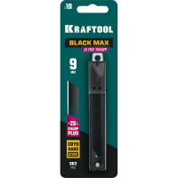 Сегментированные лезвия KRAFTOOL BLACK MAX 9 мм, 10 шт 09602-09-S10