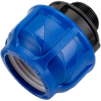 Компрессионная соединительная муфта VALFEX ПНД, с наружной резьбой, 50x1 1/4" 121001150114