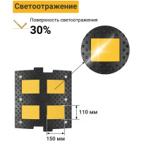 Средний элемент ТЕХНОЛОГИЯ ИДН 500-1 РЕЗИНА, сотовая структура, ГОСТ Р 52605-2006 00-00001384