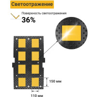 Средний элемент ТЕХНОЛОГИЯ ИДН 900-1 РЕЗИНА, сотовая структура, ГОСТ Р 52605-2006 00-00001387