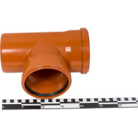 Тройник наружной канализации ХЕМКОР 110110 мм 87 градусов 2491091 0 5980