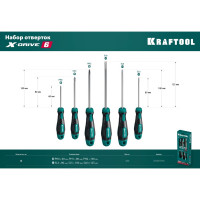 Набор отверток KRAFTOOL Х-Drive-6 6 шт 250081-H6_z01