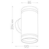 Садово-парковый светильник FERON DH1002, 2хGX53, 230V, черный, 11709