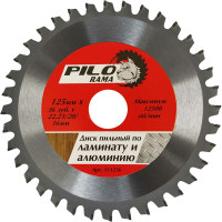 Диск пильный по ламинату и алюминию (125х22.2/20/16 мм; 36 зуб) для УШМ Pilorama 511236