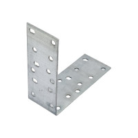 Крепежный равносторонний уголок РемоКолор KUR 2 мм, 100x100x40 мм 710-2104