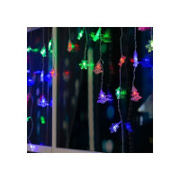 Бахрома Luazon DECOR Елки и снежинки, IP20, Ш1.8 м, В0.5 м, Н.С. LED-48-220V, моргает, RGRB 3556865