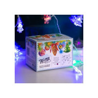 Бахрома Luazon DECOR Елки и снежинки, IP20, Ш1.8 м, В0.5 м, Н.С. LED-48-220V, моргает, RGRB 3556865