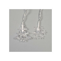 Бахрома Luazon DECOR Елки и снежинки, IP20, Ш1.8 м, В0.5 м, Н.С. LED-48-220V, моргает, RGRB 3556865