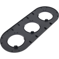 Рамка Bylectrica 3-х местная, серия ПРОВАНС круг, ЮЛИГ.735212.501 графит