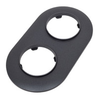 Рамка Bylectrica 2-х местная, серия ПРОВАНС круг, ЮЛИГ.735212.499 графит