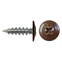 Саморез Daxmer ПШ 4,2x16 с прессшайбой острый RAL 8017 1000 шт. 00000308373