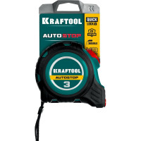 Рулетка с автостопом KRAFTOOL AutoStop 3 м 3412-3-16