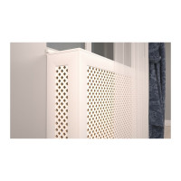 Экран на батарею отопления STELLA МДФ 60x60 см., Глория белый ЦБ-00002221