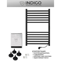 Полотенцесушитель INDIGO Attic electro 80/50 таймер, скрытый монтаж, универсальное подключение R/L LСLATCE80-50BRRt