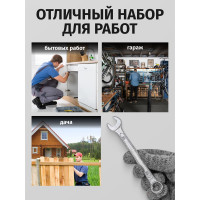 Набор комбинированных ключей Forcekraft 25пр. в пластиковом держателе FK-5261MP(49910)