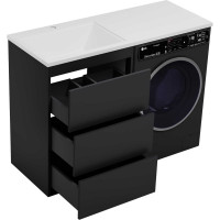 Напольная тумба Brevita GRAFIT-60 3 ящика, под стиральную машину GRA-01060-013Я