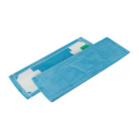 Плоский моп NV микрофибра, 40 см, синий, крепление карман и ухо MF-M-40-B/C