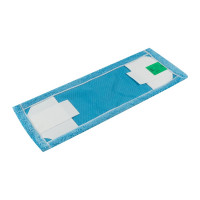 Плоский моп NV микрофибра, 40 см, синий, крепление карман и ухо MF-M-40-B/C