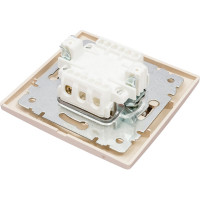 Одноклавишный переключатель Intro Plano 1-103-04 10А-250В, IP20, СУ, шампань, Б0053748